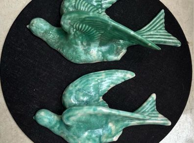 Carrig Ware   Ceramic  Pair of Swallows