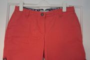 Ladies Brakeburn Chino Shorts - Burnt Orange - UK 12 - New Without Tags