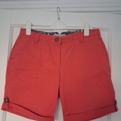 Ladies Brakeburn Chino Shorts - Burnt Orange - UK 12 - New Without Tags