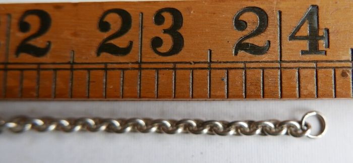 Vintage Sterling Silver 925 Cable Chain Link Necklace Length 24" - 23,07g