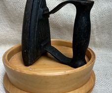 Antique J&J Siddons sad iron for miliners/leatherwork