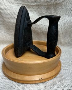 Antique J&J Siddons sad iron for miliners/leatherwork