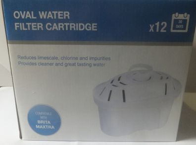 12 Water Filter Cartridges (can replace Brita 'Maxtra')