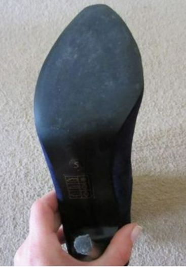 Purple cut out high heels