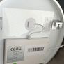 Round Backlit Heated Bathroom Mirror with Lights & Black Shelf 500mm Image 6