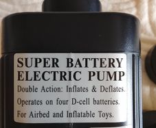 Inflatable bed pump