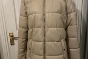 Formula Joven Beige Puffer Coat - Size L - New Without Tags - El Corte Ingles