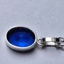 Silver Pendant with blue Tanzanite stone Image 3