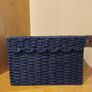 Blue wicker box Image 2