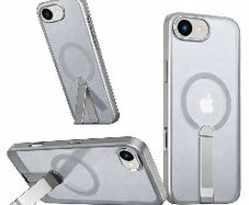 For Apple iPhone 16E Premium N52 Magsafe Magnetic Case With Stand Gray