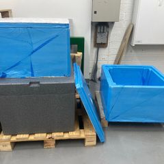 Large styrofoam boxes