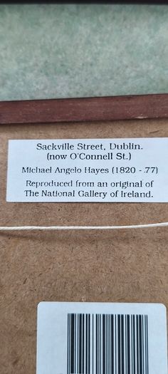 Set of  4 small framed pictuer of  Dublin different scenes.