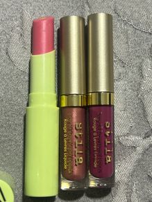 Stila stay all day liquid lipsticks and Pixi pink lip balm