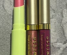 Stila stay all day liquid lipsticks and Pixi pink lip balm