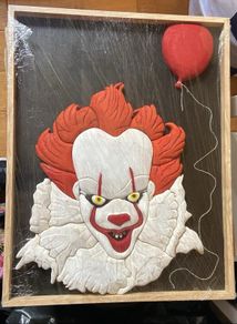 Handmade 'Clown' picture/art/craft Pennywise Halloween