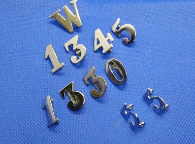 Collection of Vintage Police Numbers