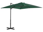 Cantilever Umbrella with Aluminium Pole Green 250x250 cm