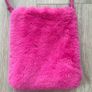 Hot Pink Fur Shoulder Bag / Crossbody Bag Image 2
