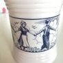 Dutch Opaque White Glass Jars x 2 Image 6