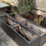2 Large Metal Planters Image 2