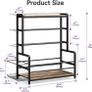 Home Gym Equipment Weight Rack, 3-Tier Storage Stand for Dumbbells & Kettlebells, Medicine Ball Holder, 272 kg Steel Organizer with Yoga Mat Basket, Hooks & Adjustable Feet, 60 by 40 cm Image 5