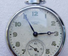 Vintage White Smiths Empire CASED CYLINDER POCKET WATCH (in working order)