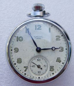Vintage White Smiths Empire CASED CYLINDER POCKET WATCH (in working order)