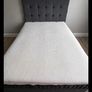 Grey Double bed frame and Emma mattress Image 2