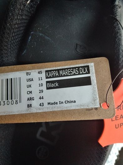 Runners Brand New Black Kappa Trainers UK 10