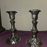 Pair of Silver Art Nouveau Candlestick Holders Image 4