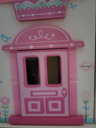Wooden Dolls House with accessories