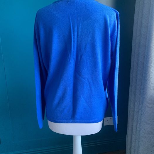 Gerard blue jumper with beaded neckline jumper. Size L