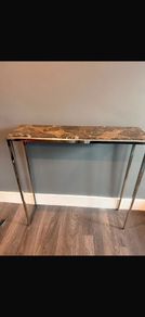 solid marble console table