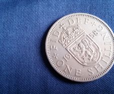 1958 English Shilling.