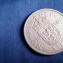1958 English Shilling.