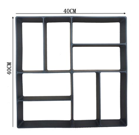 DIY Plastic Path Maker Pavement Mold Garden Walk Manually Paving Cement Brick Stone Road Reusable Concrete Molds Brick Mold