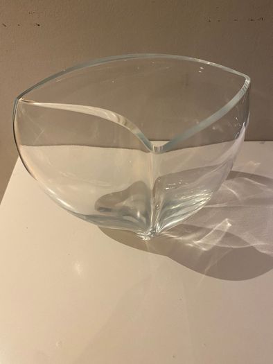 Vintage and Lovely quality unusal shape thick Glass vase