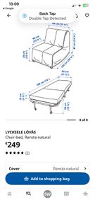 ikea chair bed