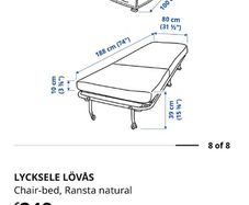 ikea chair bed