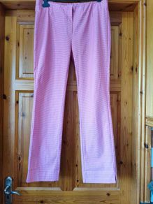 Pink polka dot Stehmann trousers