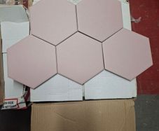 5.16m2 Rosy hex tiles 6x7