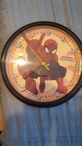 spiderman clock