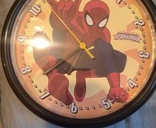 spiderman clock