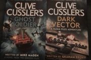 Hardback/Two (2) Hardback Books by World No 1 Adventure Writer: Clive Cussler. ..  Price Drop