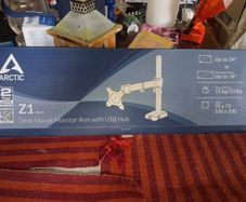 Desk mount monitor arm with USB hub