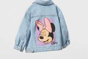 Zara Girl's  Disney Minnie Mouse denim jacket age 9-12 months 80 cm Perfect condition Postage included