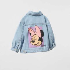 Zara Girl's  Disney Minnie Mouse denim jacket age 9-12 months 80 cm Perfect condition Postage included