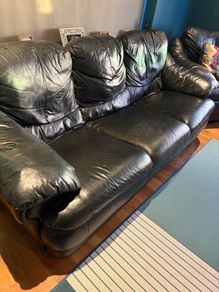 Leather sofa