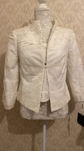 Jacket  and top  cream & black