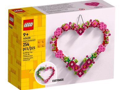 Lego Heart Ornament 40638